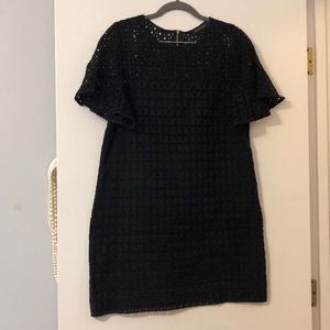 Banana Republic Black Eyelet Dress